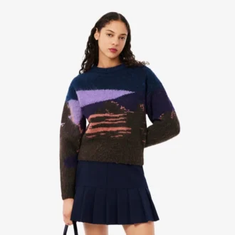 Camisola de lã Landscape para mulher