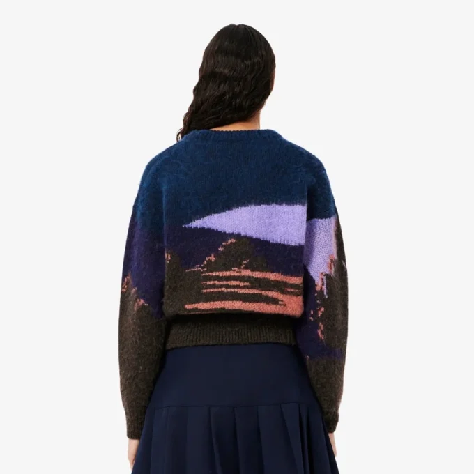Camisola de lã Landscape para mulher