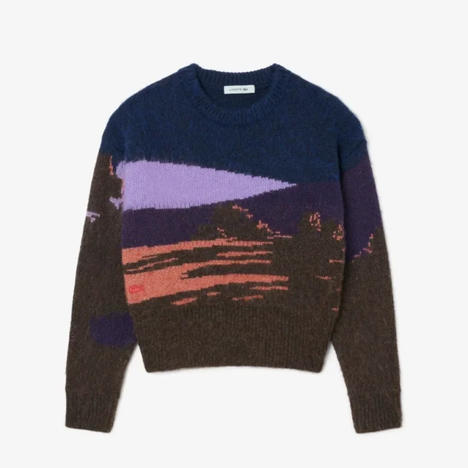 Camisola de lã Landscape para mulher