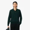 Camisola de lã merino com gola polo da coleção Runway