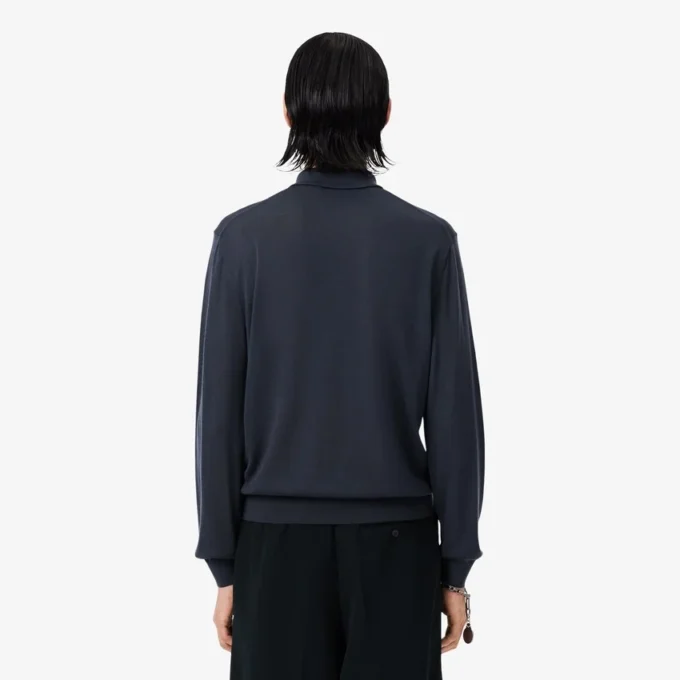 Camisola de lã merino com gola polo da coleção Runway