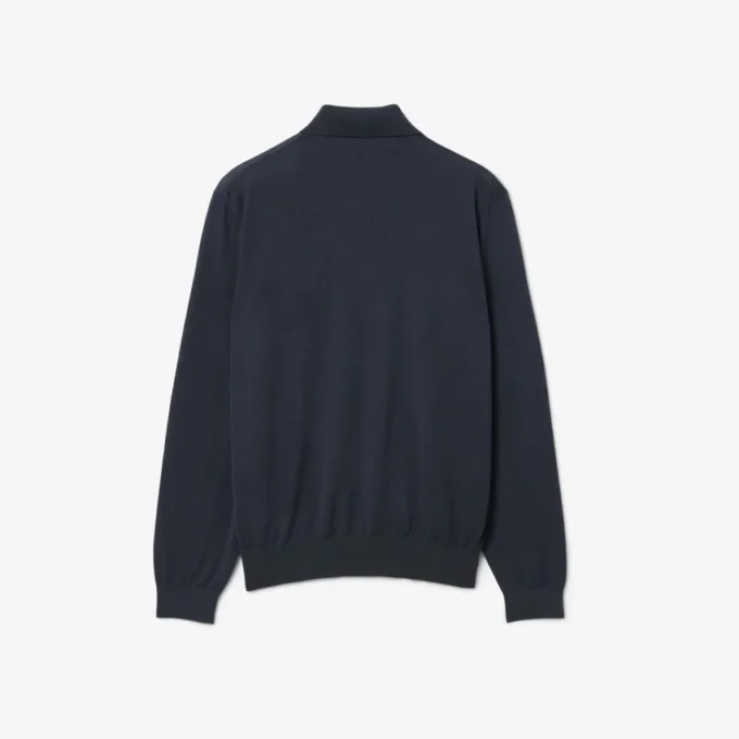 Camisola de lã merino com gola polo da coleção Runway