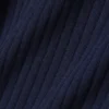 Camisola de lã merino com gola polo em malha canelada 3D
