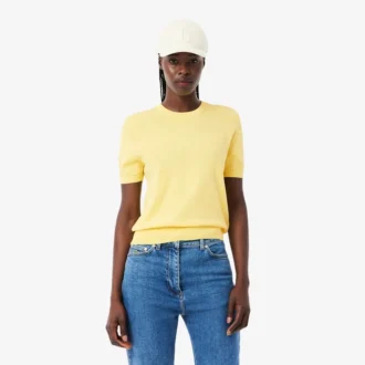 Camisola de malha 3D de manga curta