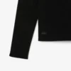 Camisola de malha canelada 3D com gola alta para mulher