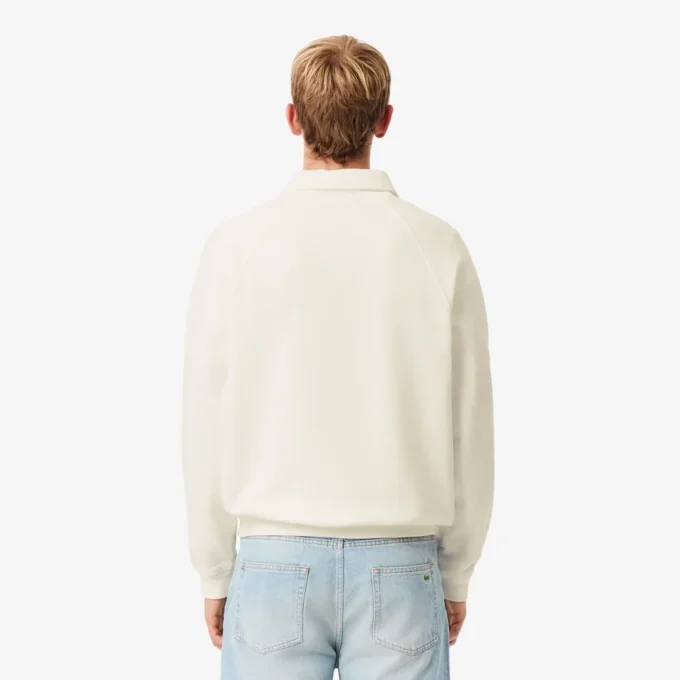 Camisola de malha com gola polo e corte largo para homem