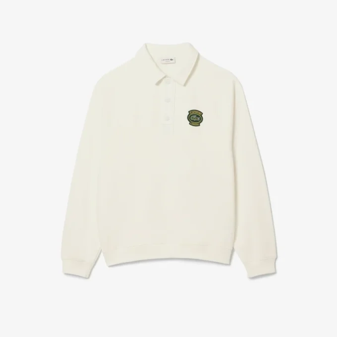 Camisola de malha com gola polo e corte largo para homem