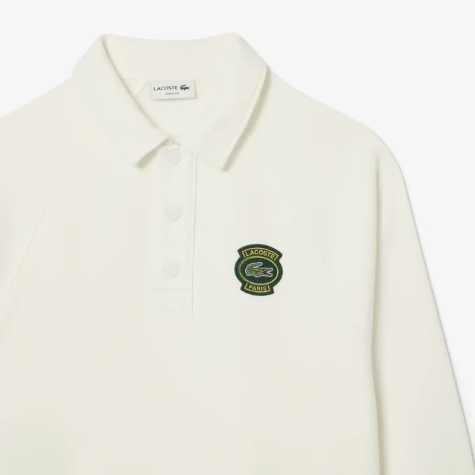 Camisola de malha com gola polo e corte largo para homem