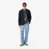 Camisola de malha com intarsia de crocodilo para homem