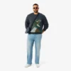 Camisola de malha com intarsia de crocodilo para homem