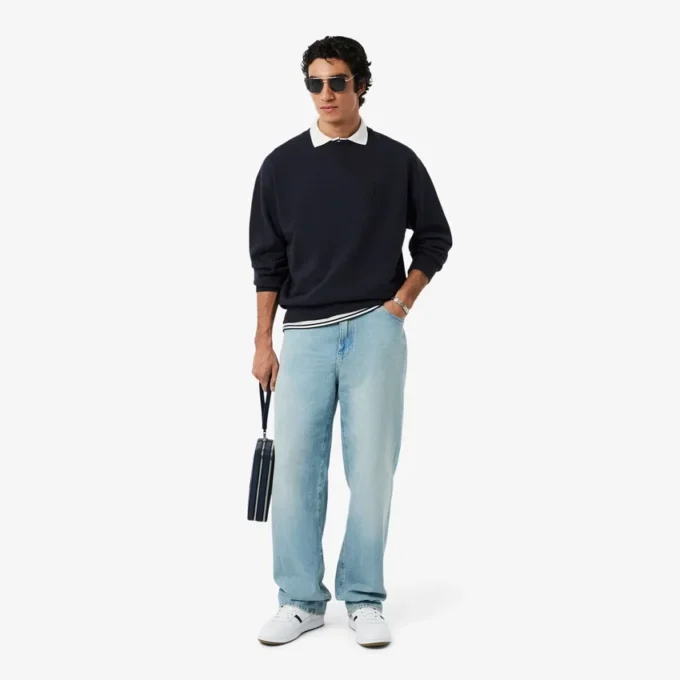 Camisola de malha polar bordada