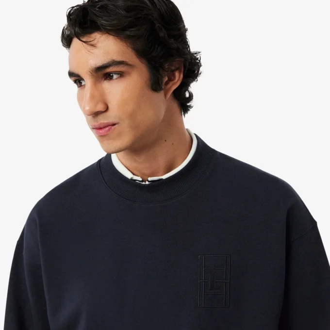 Camisola de malha polar bordada