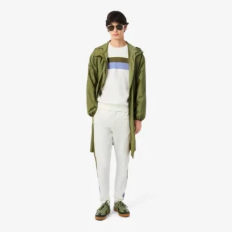 Camisola de malha polar com blocos de cor para homem
