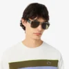 Camisola de malha polar com blocos de cor para homem