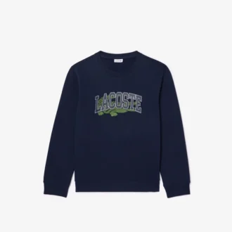 Camisola de malha polar com estampado de crocodilo para criança