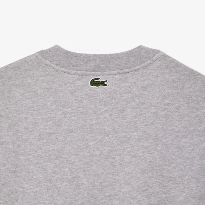 Camisola de malha polar com estampado gráfico para homem