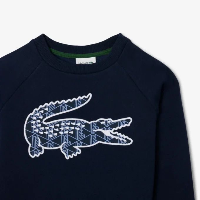 Camisola de malha polar com estampado Monogram para rapaz