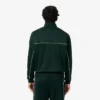 Camisola de malha polar com fecho e efeito acetinado para homem