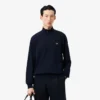 Camisola de malha polar com fecho para homem