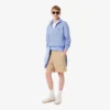 Camisola de malha polar com fecho para homem