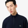 Camisola de malha polar com fecho para homem