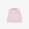 Camisola de malha polar com gola redonda para criança