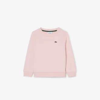 Camisola de malha polar com gola redonda para criança