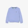 Camisola de malha polar com gola redonda para criança