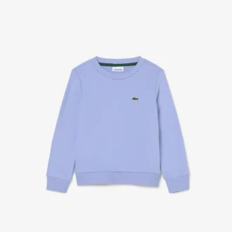 Camisola de malha polar com gola redonda para criança