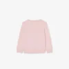 Camisola de malha polar com gola redonda para criança