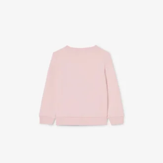 Camisola de malha polar com gola redonda para criança