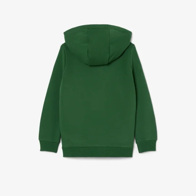 Camisola de malha polar com gola redonda para criança