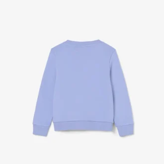 Camisola de malha polar com gola redonda para criança