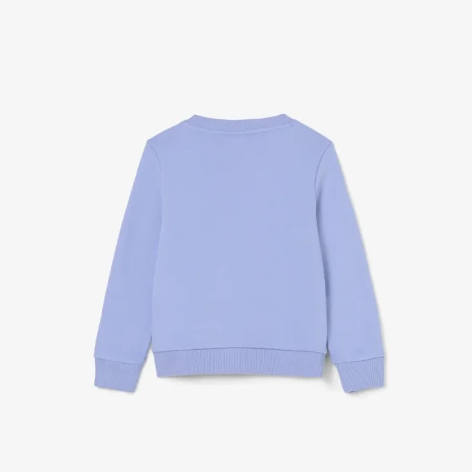 Camisola de malha polar com gola redonda para criança