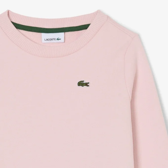 Camisola de malha polar com gola redonda para criança