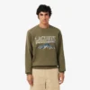 Camisola de malha polar com motivo bordado para homem