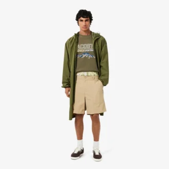 Camisola de malha polar com motivo bordado para homem