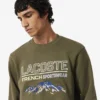 Camisola de malha polar com motivo bordado para homem