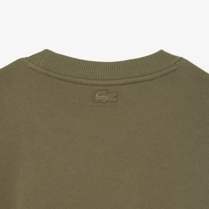 Camisola de malha polar com motivo bordado para homem