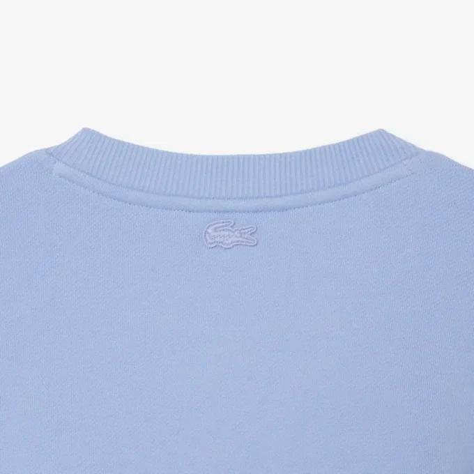 Camisola de malha polar com motivo bordado para homem