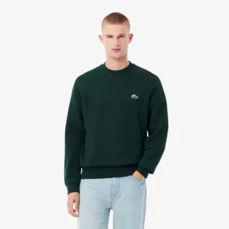 Camisola de malha polar com padrão de crocodilo para homem