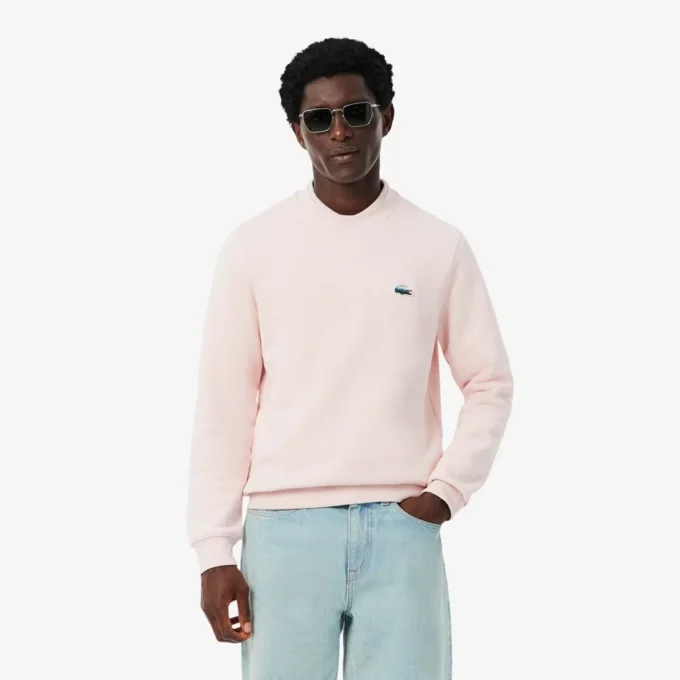 Camisola de malha polar com padrão de crocodilo para homem