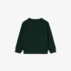 Camisola de malha polar com riscas e logótipo para rapaz