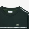 Camisola de malha polar com riscas e logótipo para rapazes