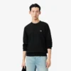 Camisola de malha polar de corte clássico para homem