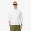 Camisola de malha polar de corte clássico para homem