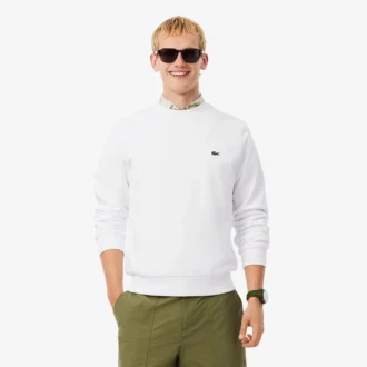 Camisola de malha polar de corte clássico para homem