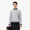 Camisola de malha polar de corte clássico para homem
