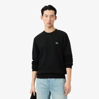 Camisola de malha polar de corte clássico para homem