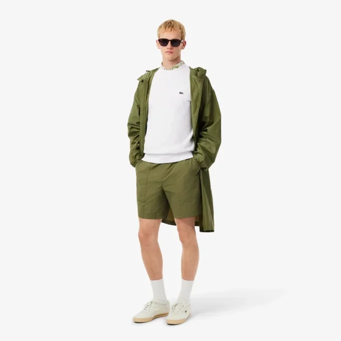 Camisola de malha polar de corte clássico para homem